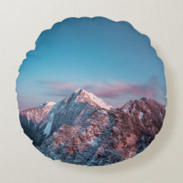 Magic himlar ovanför Storžič, Slovenien Rund Kudde