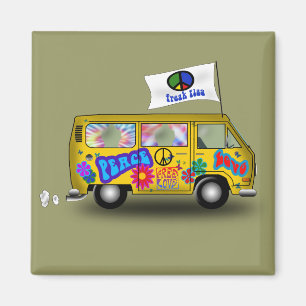 Magic Hippie Van Magnet