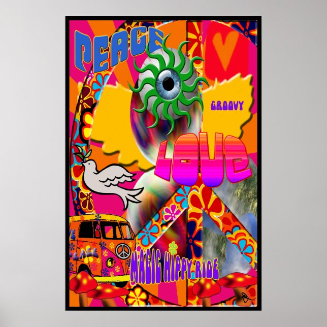 Magic Hippy Ride Poster (Framsidan)