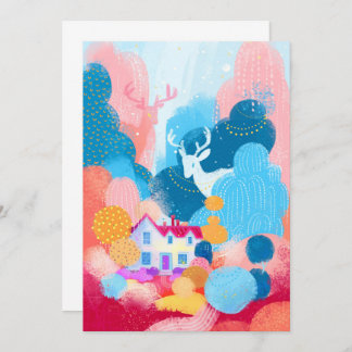 Magic Hjort, Cute House och Tiny Anka Inbjudningar