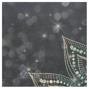 Magic HoloGrapala Mandala Glitter Sparks Design Tyg