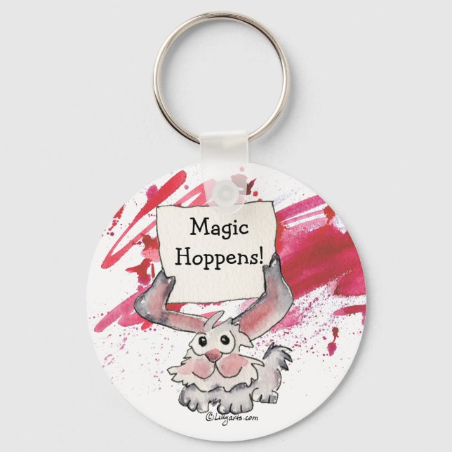 Magic Hoppens Cute Personliga nyckelringar (Framsida)