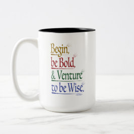 Magic Horace Quote 15oz. Två-Tonade Mugg