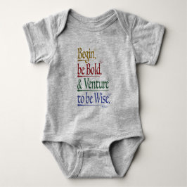 Magic Horace Quote Baby One-Biet Bodykostym T Shirt