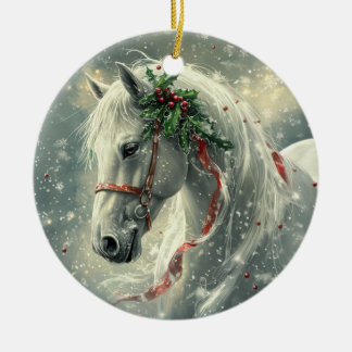 Magic Horse jul Ornament - Anpassningsbar Ceramic