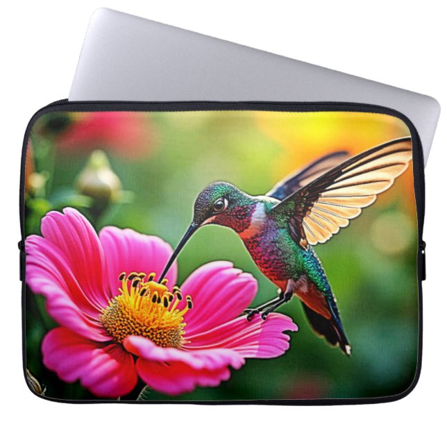 Magic Hummingbird Moments Design Laptop Fodral (Framsidan)
