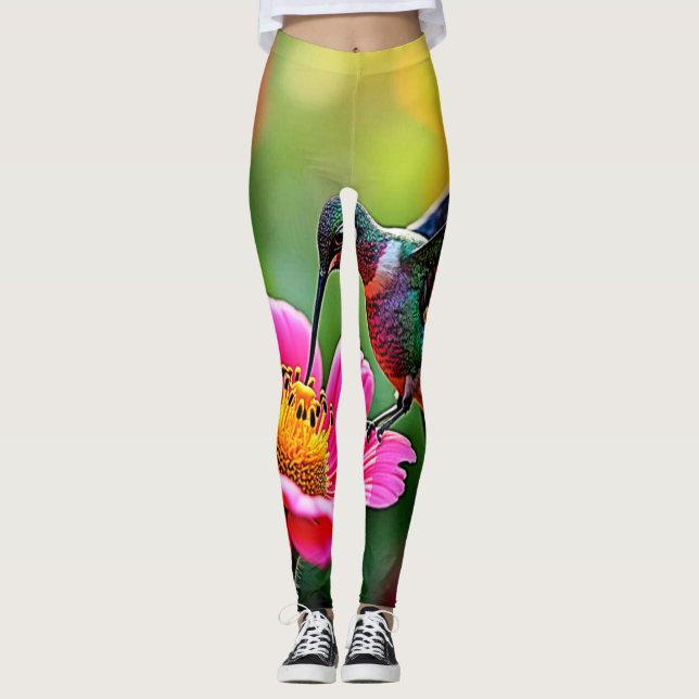 Magic Hummingbird Moments Design Leggings (Framsida)
