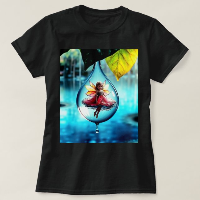 Magic in a Drop of Vatten T Shirt (Design framsida)
