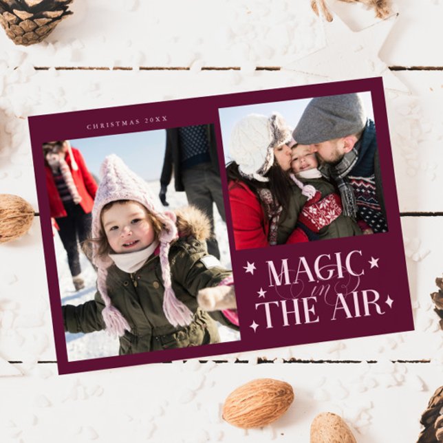 Magic in Luft Cranberry Photo Helgdag Card Julkort (Skapare uppladdad)