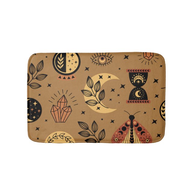 Magic Inslag: Enchanting Seamless Mönster Badrumsmatta (Framsidan)