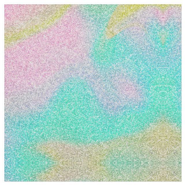 Magic Iridescent Glitter-holografisk bild Tyg (Närbild)