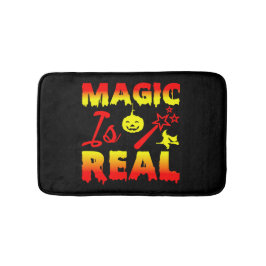 Magic is Real Halloween Pumpkin Witch Spell Trolls Badrumsmatta