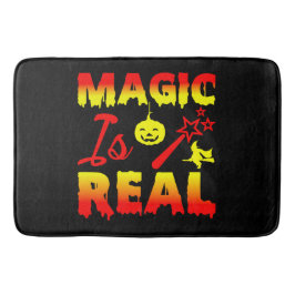 Magic is Real Halloween Pumpkin Witch Spell Trolls Badrumsmatta
