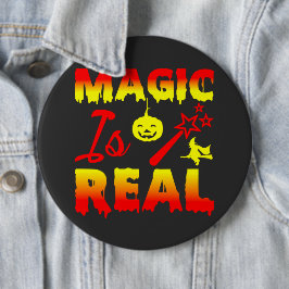Magic is Real Halloween Pumpkin Witch Spell Trolls Knapp
