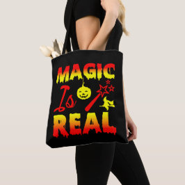 Magic is Real Halloween Pumpkin Witch Spell Trolls Tygkasse