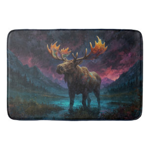 Magic Jasper Moose och Rocky mountains Badrumsmatta