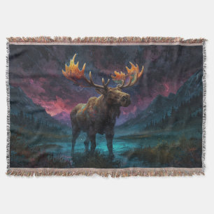Magic Jasper Moose och Rocky mountains Filt