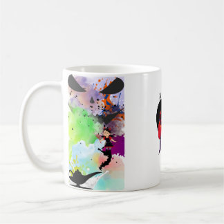 Magic Jinni Girl with Lamp - Vibrant Fantasy T-S Kaffemugg