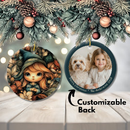 Magic jul Elf Anpassade Julgransprydnad Keramik