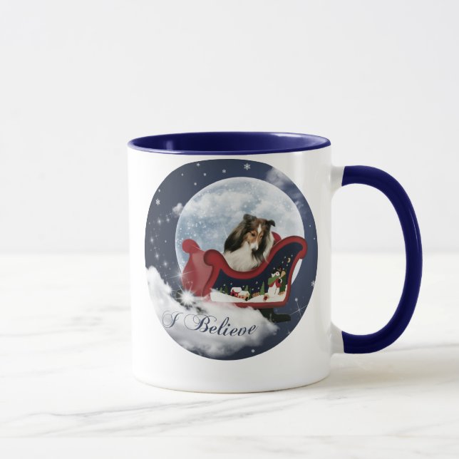 Magic jul Sheltie Mugg (Höger)