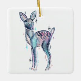 Magic jul Winter Hjort Julgransprydnad Keramik