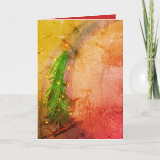 Magic Julgran 2-hälsningskort Helgkort (Framsida)