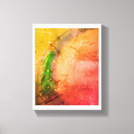 Magic Julgran canvas-belysning hemma Canvastryck