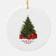 Magic Julgran Ceramic Square Ornament