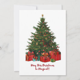 Magic Julgran Helgdag Card Julkort