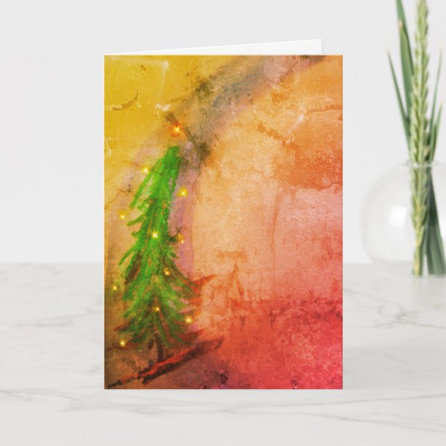 Magic Julgran Joyeux Noel-kort Helgkort (Framsida)