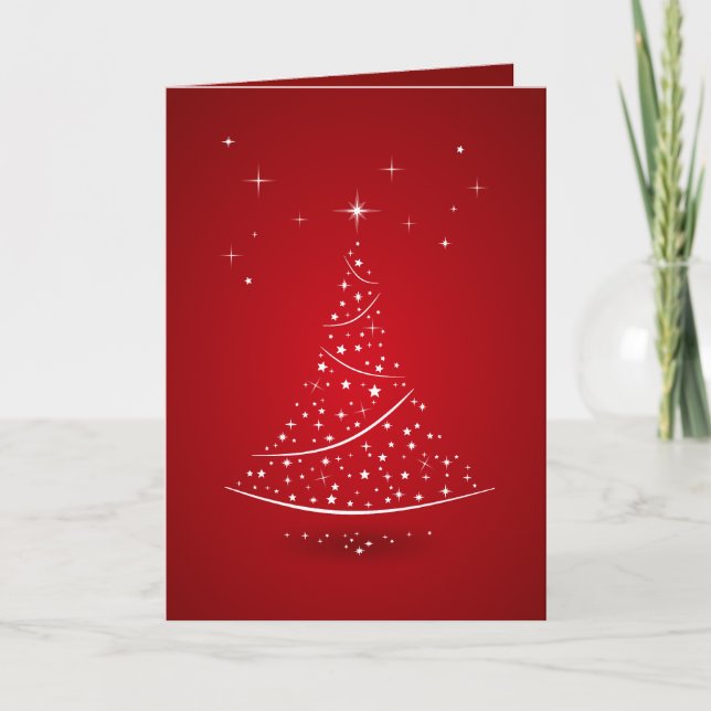 Magic Julgran (Red)-kort Helgkort (Framsida)