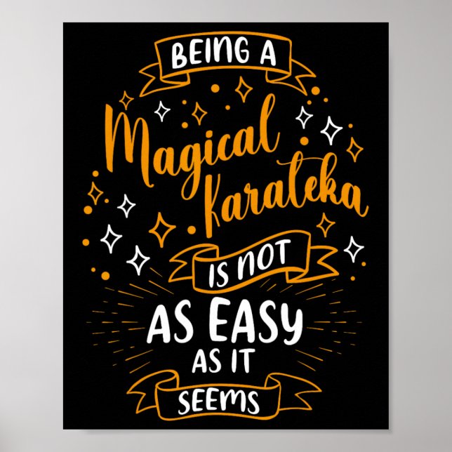 Magic Karateka - jul Karateka Karate Women Poster (Framsidan)