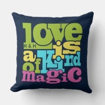 Magic Kärlek anpassningsbar monogram dekorativ kud
