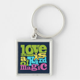Magic Kärlek anpassningsbar monogram nyckelring