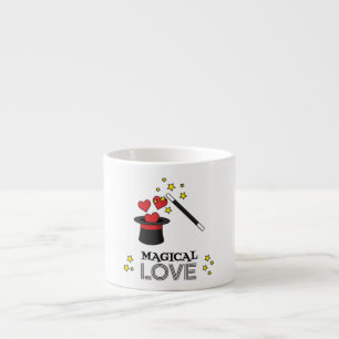 Magic Kärlek - Black Espressomugg