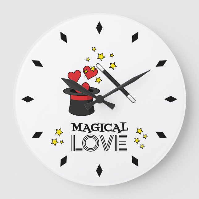 Magic Kärlek - Black Stor Klocka (Framsida)