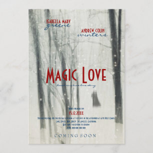 Magic Kärlek - Bröllop Movie Poster inbjudan till