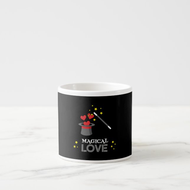 Magic Kärlek - White Espressomugg (Framsidan)