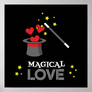 Magic Kärlek - White Poster