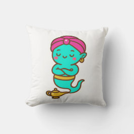 Magic Kawaii Djinn - Neon Spirit Kudde