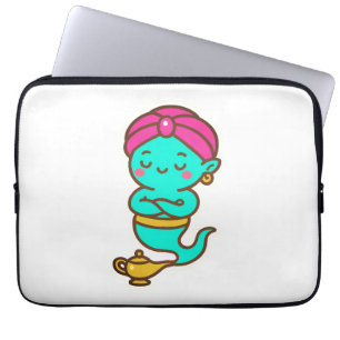 Magic Kawaii Djinn - Neon Spirit Laptop Fodral