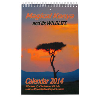 Magic Kenya Calendar 2014 (en sida) Kalender