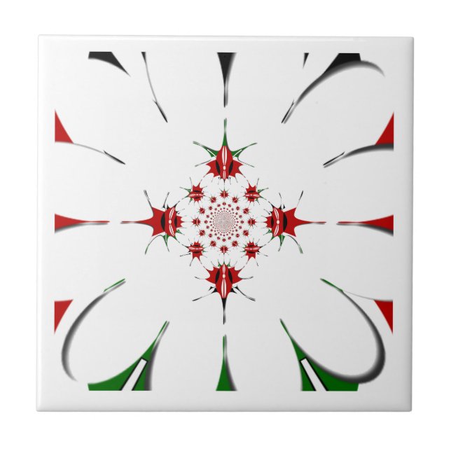 Magic Kenya: Embrace Culture Kaleidoscope 🇰 🇪. Kakelplatta (Framsidan)