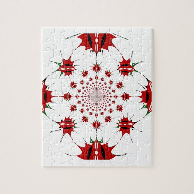 Magic Kenya: Kaleidoscope Kulturidentitet 🇰 🇪 Pussel (Vertikal)