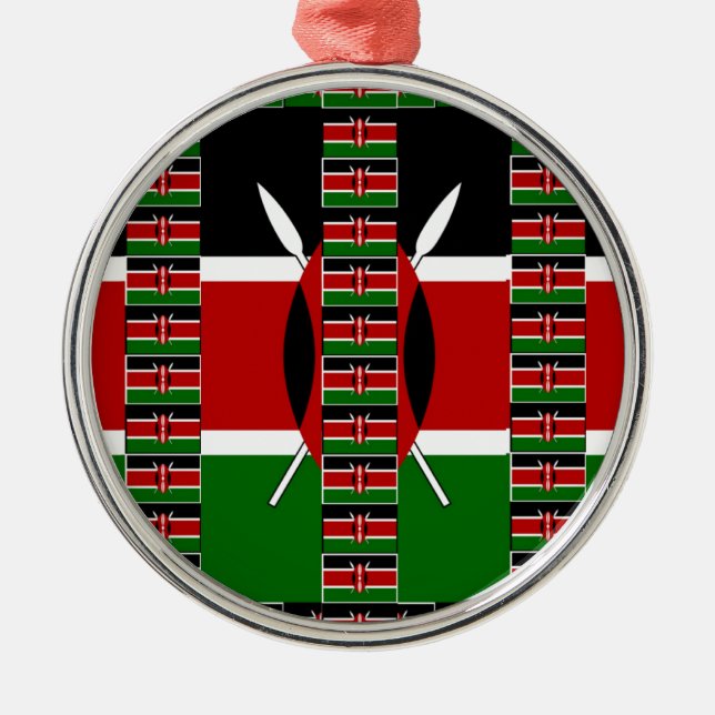 🇰 Magic Kenya: Ram of Unity and Pride Julgransprydnad Metall (Framsidan)