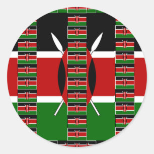 🇰 Magic Kenya: Ram of Unity and Pride Runt Klistermärke