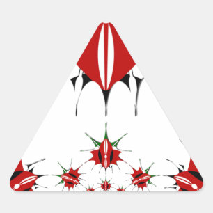 Magic Kenya: Symmetry of Heritage Modernytt 🇰 🇪 Triangelformat Klistermärke