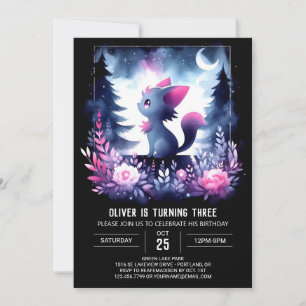 Magic Kids Cat Birthday Inbjudningar