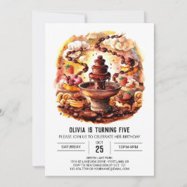 Magic Kids' Chocolate Birthday Inbjudningar