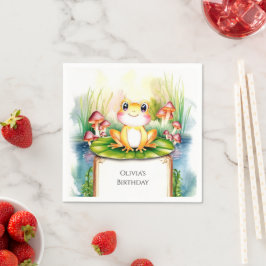 Magic Kids Frog Birthday Pappersservett